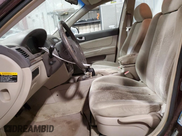 2006 Hyundai Sonata GLS with VIN 5NPEU46F76H090837, listed as a Copart auction lot 44444215 with 109,886 mi miles and Non Repairable. Bid and sale history available at DreamBid. Image 7.