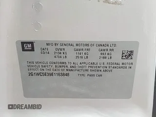 2014 Chevrolet Impala LTZ с VIN 2G1WC5E39E1163848, выставлен на аукционе IAAI как лот 42162567 с пробегом 123 184 миль миль и . История ставок и продаж доступна на DreamBid. Изображение 9.