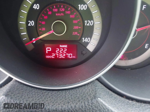 2012 Kia Forte EX with VIN KNAFU4A25C5623589, listed as a IAAI auction lot 42104501 with 273,270 mi miles. Bid and sale history available at carsss.com. Image 7.