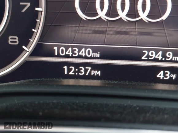 2018 Audi allroad Prestige with VIN WA19NAF41JA048945, listed as a IAAI auction lot 41686949 with 104,340 mi miles. Bid and sale history available at carsss.com. Image 16.