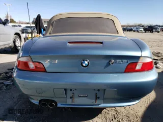 2002 BMW Z3 2.5i with VIN 4USCN33452LK51624, listed as a Copart auction lot 47388825 with 100,044 mi miles and Salvage Title. Bid and sale history available at carsss.com. Image 6.