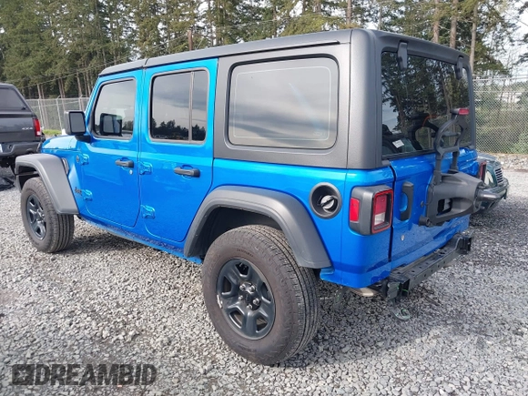 2024 Jeep Wrangler Willys with VIN 1C4PJXDG6RW287267, listed as a IAAI auction lot 41981301 with 8,996 mi miles and . Bid and sale history available at carsss.com. Image 3.