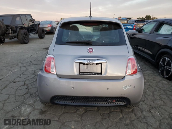 2015 FIAT 500e with VIN 3C3CFFGE4FT672708, listed as a Copart auction lot 80794154 with 75,350 mi miles and Clean Title. Bid and sale history available at carsss.com. Image 7.