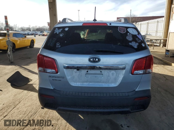 2012 Kia Sorento LX with VIN 5XYKTDA23CG260852, listed as a Copart auction lot 42505735 with 205,353 mi miles and Salvage Title. Bid and sale history available at carsss.com. Image 6.