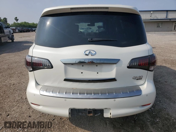 2015 Infiniti QX80 with VIN JN8AZ2NE2F9084048, listed as a Copart auction lot 51181725 with 199,096 mi miles and Salvage title. Bid and sale history available at DreamBid. Image 6.