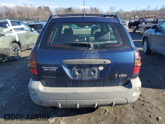 2003 Pontiac Vibe with VIN 5Y2SM62803Z423180, listed as a Copart auction lot 46406585 with 164,203 mi miles and Salvage Title. Bid and sale history available at DreamBid. Image 6.