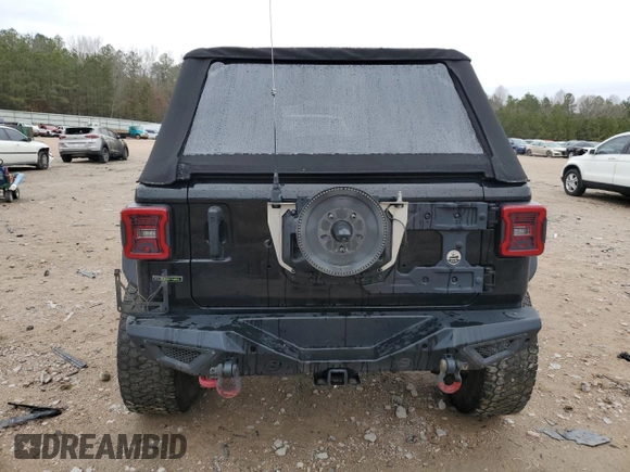2021 Jeep Wrangler Unlimited Rubicon with VIN 1C4JJXFM0MW627692, listed as a Copart auction lot 43525105 with 102,472 mi miles and Salvage Title. Bid and sale history available at carsss.com. Image 6.