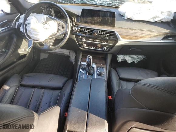 2019 BMW 5 Series 530i with VIN WBAJA5C54KBX87741, listed as a Copart auction lot 44316185 with 0 mi miles and Salvage Title. Bid and sale history available at carsss.com. Image 8.
