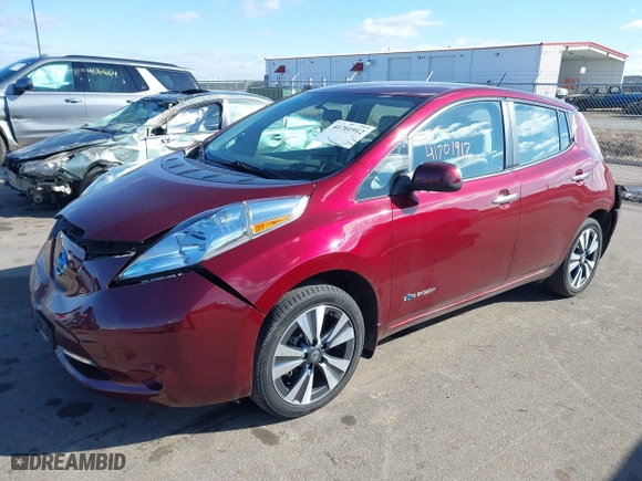 2017 Nissan LEAF SV with VIN 1N4BZ0CP4HC304648, listed as a IAAI auction lot 41701912 with NaN miles. Bid and sale history available at carsss.com. Image 17.