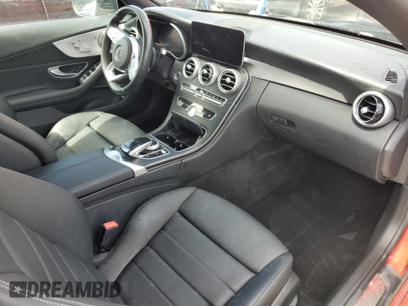 2021 Mercedes-Benz C 300 with VIN W1KWK8DB4MG068481, listed as a Copart auction lot 74023024 with Not Provided miles and Salvage Title. Bid and sale history available at DreamBid. Image 8.
