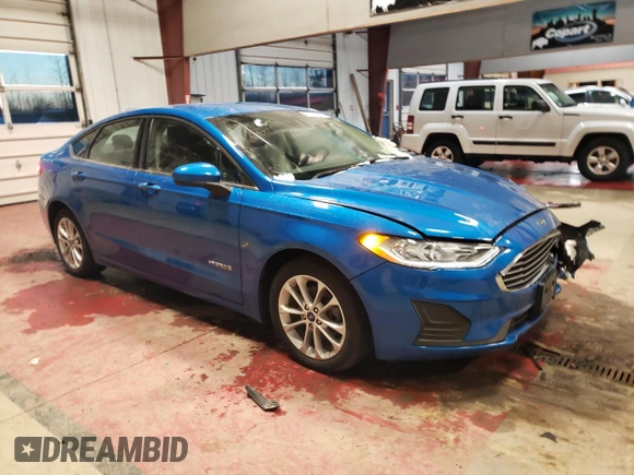 2019 Ford Fusion Hybrid SE with VIN 3FA6P0LU1KR165083, listed as a Copart auction lot 38087633 with 23,141 mi miles. Bid and sale history available at carsss.com. Image 4.