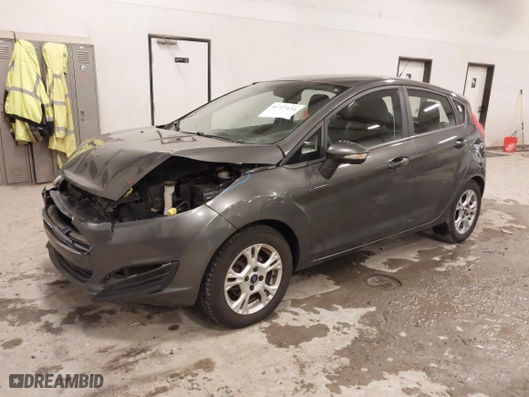 2015 Ford Fiesta SE with VIN 3FADP4EJ8FM138306, listed as a IAAI auction lot 41227124 with 106,741 mi miles. Bid and sale history available at carsss.com. Image 17.