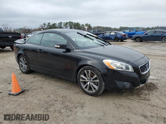 2012 Volvo C70 T5 with VIN YV1672MC8CJ127982, listed as a Copart auction lot 42875615 with 96,906 mi miles and Salvage Title. Bid and sale history available at carsss.com. Image 4.