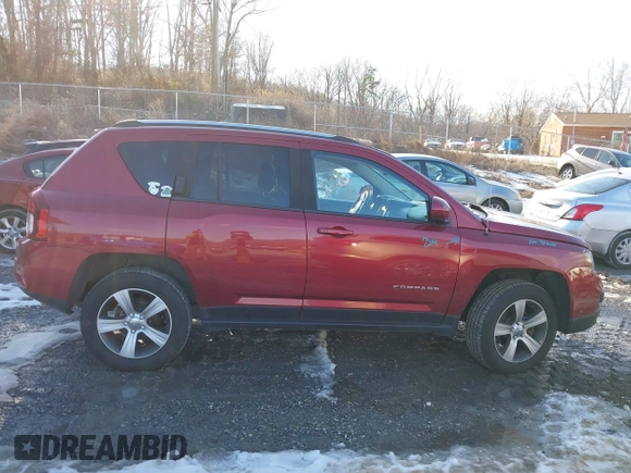 2016 Jeep Compass High Altitude Edition with VIN 1C4NJDEB7GD573341, listed as a IAAI auction lot 41269547 with 67,781 mi miles. Bid and sale history available at carsss.com. Image 14.
