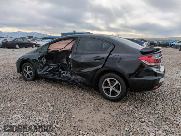 2015 Honda Civic Sedan SE with VIN 19XFB2F73FE119312, listed as a Copart auction lot 80914864 with 200,105 mi miles and Salvage Title. Bid and sale history available at carsss.com. Image 2.