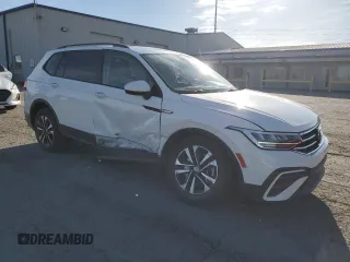 2022 Volkswagen Tiguan S with VIN 3VV1B7AX7NM029309, listed as a Copart auction lot 50375055 with 50,427 mi miles and Salvage title. Bid and sale history available at DreamBid. Image 4.