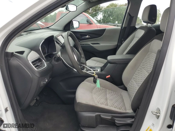 2020 Chevrolet Equinox LS with VIN 3GNAXHEV3LS644602, listed as a Copart auction lot 50552395 with 53,187 mi miles and Salvage Title. Bid and sale history available at carsss.com. Image 7.