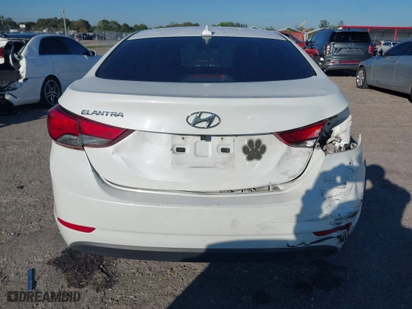 2016 Hyundai Elantra GL with VIN 5NPDH4AE3GH685460, listed as a IAAI auction lot 41674411 with 89,409 mi miles. Bid and sale history available at carsss.com. Image 16.