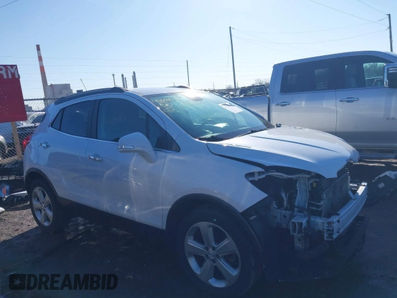 2016 Buick Encore with VIN KL4CJASB8GB585773, listed as a IAAI auction lot 41688538 with 102,520 mi miles and . Bid and sale history available at DreamBid. Image 14.