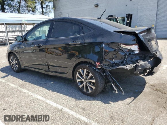 2017 Hyundai Accent SE with VIN KMHCT4AE7HU352692, listed as a Copart auction lot 52032705 with 95,820 mi miles and Salvage Title. Bid and sale history available at carsss.com. Image 2.