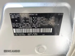 2013 Toyota RAV4 XLE with VIN JTMRFREV1DD030959, listed as a IAAI auction lot 42662601 with 99,719 mi miles and . Bid and sale history available at DreamBid. Image 9.