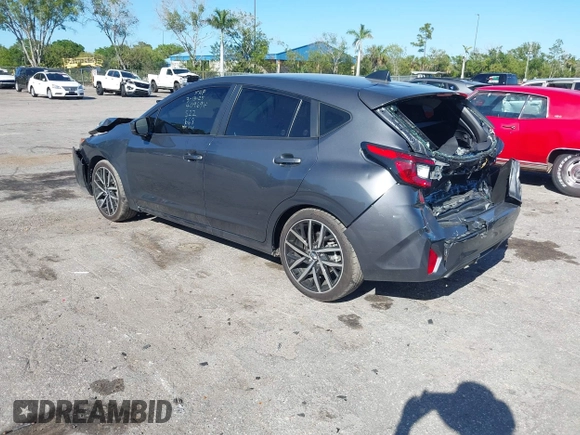 2024 Subaru Impreza Sport with VIN JF1GUAFC0R8277925, listed as a IAAI auction lot 41845176 with 29,171 mi miles. Bid and sale history available at carsss.com. Image 3.