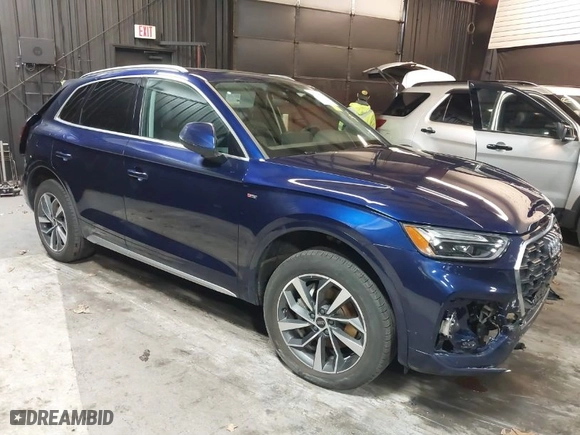2023 Audi Q5 S line Premium Plus with VIN WA1EAAFY9P2192162, listed as a IAAI auction lot 41716778 with 15,774 mi miles. Bid and sale history available at carsss.com. Image 1.
