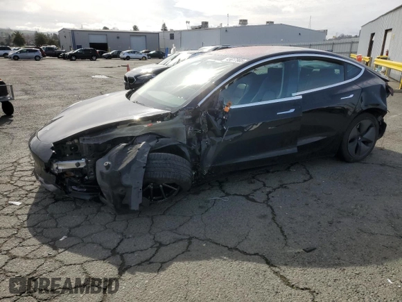 2018 Tesla Model 3 Long Range Battery with VIN 5YJ3E1EA0JF172084, listed as a Copart auction lot 45617965 with Not Provided miles and Salvage Title. Bid and sale history available at DreamBid. Image 1.