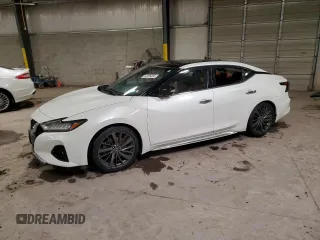 2020 Nissan Maxima Platinum with VIN 1N4AA6FV5LC374877, listed as a Copart auction lot 44026355 with 20,859 mi miles and Salvage title. Bid and sale history available at DreamBid. Image 1.