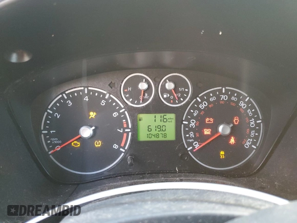 2013 Ford Transit Connect XL with VIN NM0LS6AN2DT141934, listed as a Copart auction lot 82060284 with 104,878 mi miles and Salvage Title. Bid and sale history available at carsss.com. Image 9.