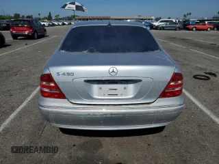 2002 Mercedes-Benz S-Class 4.3L with VIN WDBNG70JX2A314138, listed as a Copart auction lot 59694444 with 158,981 mi miles and Salvage Title. Bid and sale history available at carsss.com. Image 6.