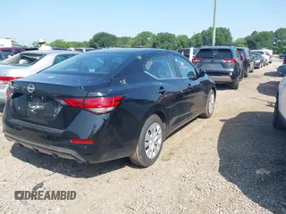 2025 Nissan Sentra S with VIN 3N1AB8BV7SY294790, listed as a IAAI auction lot 42218729 with 4,976 mi miles and . Bid and sale history available at DreamBid. Image 4.