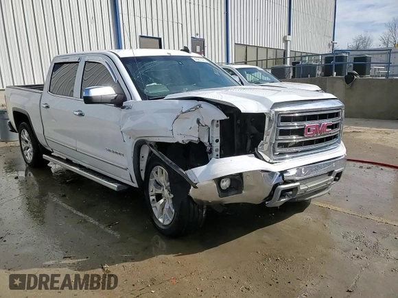 2015 GMC Sierra 1500 SLT with VIN 3GTU2VEC8FG343266, listed as a Copart auction lot 45917455 with Not Provided miles and Salvage Title. Bid and sale history available at DreamBid. Image 13.