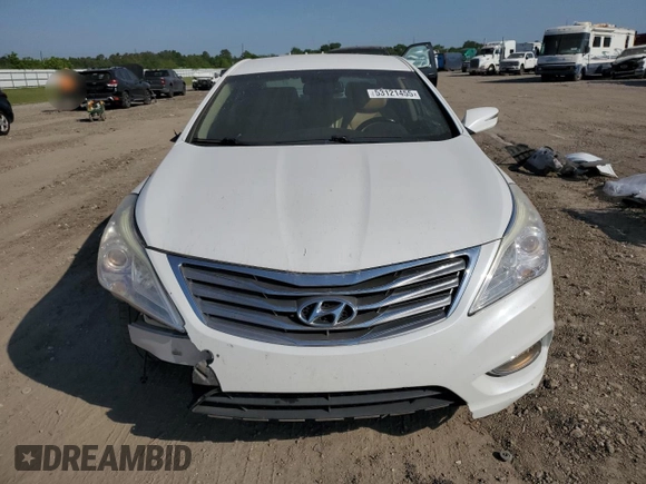 2013 Hyundai Azera with VIN KMHFG4JG8DA226176, listed as a Copart auction lot 53121455 with 123,142 mi miles and Salvage Title. Bid and sale history available at carsss.com. Image 5.