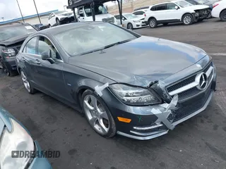 2012 Mercedes-Benz CLS 550 with VIN WDDLJ9BB1CA050374, listed as a IAAI auction lot 41883964 with 61,748 mi miles and . Bid and sale history available at DreamBid. Image 1.