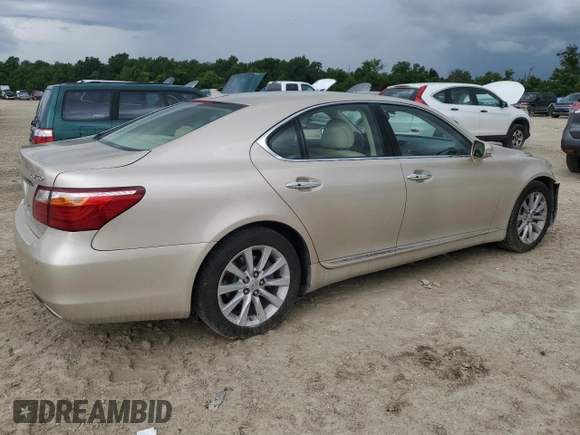 2010 Lexus LS 460 z VIN JTHBL1EF3A5097331, wystawiony jako Copart lot #62844135 z przebiegiem Nie podano mil oraz Szkoda całkowita • Salvage title. Historia ofert i sprzedaży dostępna na DreamBid. Obrazek 3.