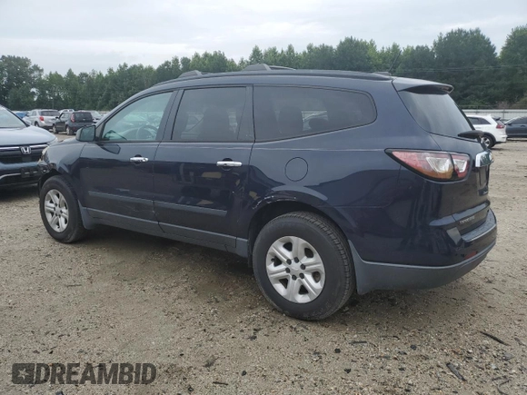 2017 Chevrolet Traverse LS with VIN 1GNKRFED0HJ274650, listed as a Copart auction lot 62949885 with 138,043 mi miles and Salvage title. Bid and sale history available at DreamBid. Image 2.