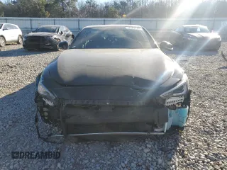 2021 Infiniti Q60 Red Sport 400 with VIN JN1FV7LK1MM530447, listed as a Copart auction lot 47281115 with 37,675 mi miles and Salvage title. Bid and sale history available at DreamBid. Image 5.