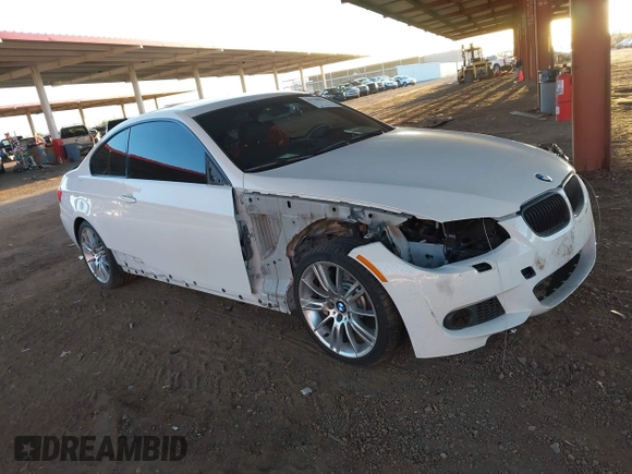 2011 BMW 3 Series 335i xDrive with VIN WBAKF9C51BE620345, listed as a IAAI auction lot 41739035 with 86,543 mi miles. Bid and sale history available at carsss.com. Image 1.