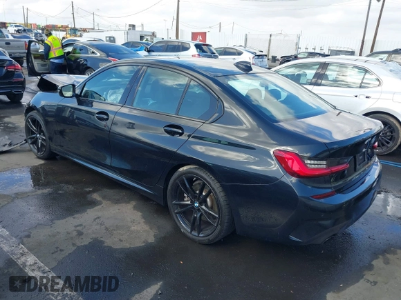 2021 BMW 3 Series 330i with VIN 3MW5R1J01M8B95857, listed as a IAAI auction lot 41522820 with 1 mi miles. Bid and sale history available at carsss.com. Image 3.