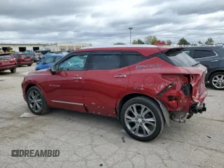 2021 Chevrolet Blazer Premier with VIN 3GNKBLRS0MS541080, listed as a Copart auction lot 75990264 with 33,371 mi miles and Salvage title. Bid and sale history available at DreamBid. Image 2.