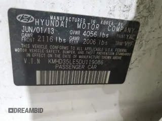 2013 Hyundai Elantra GT with VIN KMHD35LE5DU119086, listed as a Copart auction lot 73553854 with 91,452 mi miles and Salvage Title. Bid and sale history available at carsss.com. Image 12.