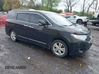 2012 Nissan Quest SL with VIN JN8AE2KP7C9040656, listed as a IAAI auction lot 41971322 with 137,885 mi miles and . Bid and sale history available at carsss.com. Image 1.