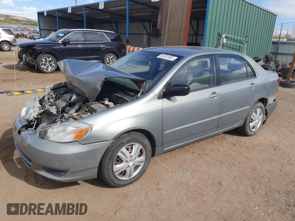 2004 Toyota Corolla CE with VIN 1NXBR38E44Z310906, listed as a Copart auction lot 55361565 with 186,022 mi miles and Salvage Title. Bid and sale history available at DreamBid. Image 1.