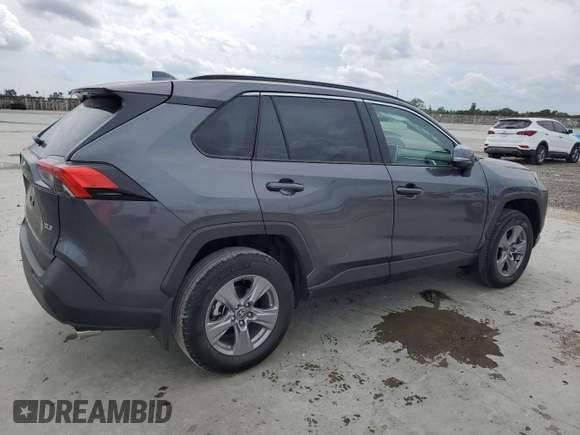 2025 Toyota RAV4 XLE with VIN 2T3W1RFV8SC308225, listed as a Copart auction lot 48661655 with 8,008 mi miles and Salvage Title. Bid and sale history available at carsss.com. Image 3.