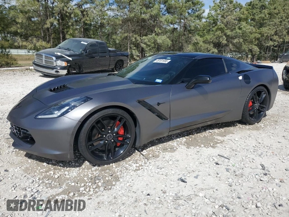 2014 Chevrolet Corvette Z51 3LT with VIN 1G1YM2D76E5105428, listed as a Copart auction lot 49181995 with 60,860 mi miles and Salvage title. Bid and sale history available at DreamBid. Image 1.
