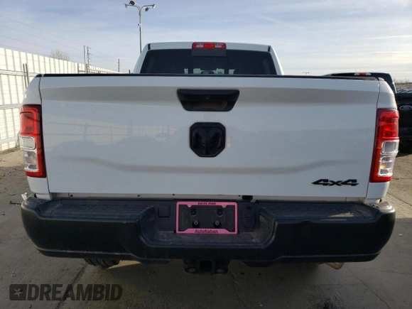2024 Ram 2500 Tradesman with VIN 3C6UR5CJ0RG143314, listed as a Copart auction lot 49890185 with 15,834 mi miles and Salvage Title. Bid and sale history available at carsss.com. Image 6.