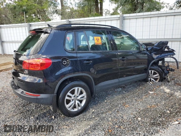 2017 Volkswagen Tiguan S with VIN WVGBV7AXXHK035526, listed as a Copart auction lot 48862055 with 89,558 mi miles and Clean Title. Bid and sale history available at DreamBid. Image 3.