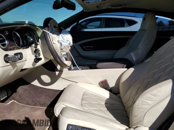 2012 Bentley Continental GT with VIN SCBFR7ZA7CC071240, listed as a Copart auction lot 46507945 with 30,548 mi miles and Salvage Title. Bid and sale history available at DreamBid. Image 7.
