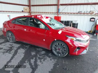 2022 Kia Forte GT with VIN 3KPF44AC2NE421358, listed as a IAAI auction lot 40898868 with 63,052 mi miles. Bid and sale history available at carsss.com. Image 1.